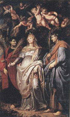Peter Paul Rubens Saints Domitilla,Nereus and Achilleus (mk01) Germany oil painting art